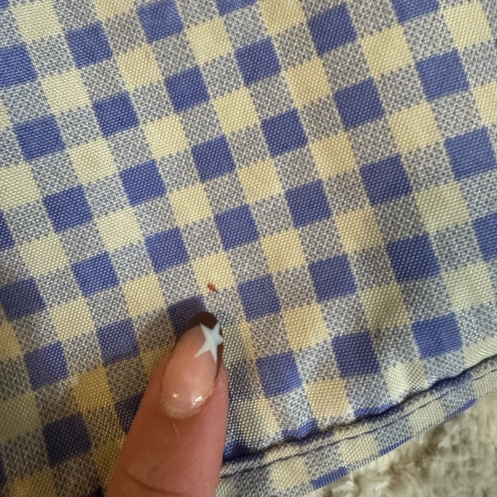 Baggu Small Crescent Bag lilac gingham print - Picture 5 of 7